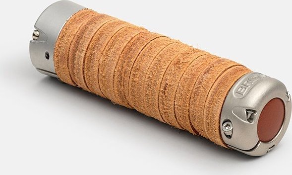 Brooks Chwyty BROOKS PLUMP LEATHER GRIPS, Honey, Rozmiar 130 - Regulowany (NEW)