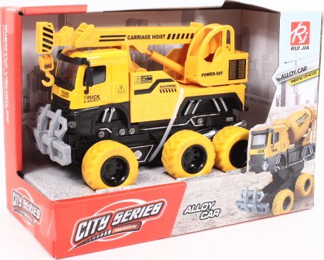 Hipo Dźwig pojazd 6-koł 19cm św/dźw RJ6964-7 07367