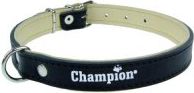 Champion Obroża Skórzana na skórce czarna SK/S 40/1.8