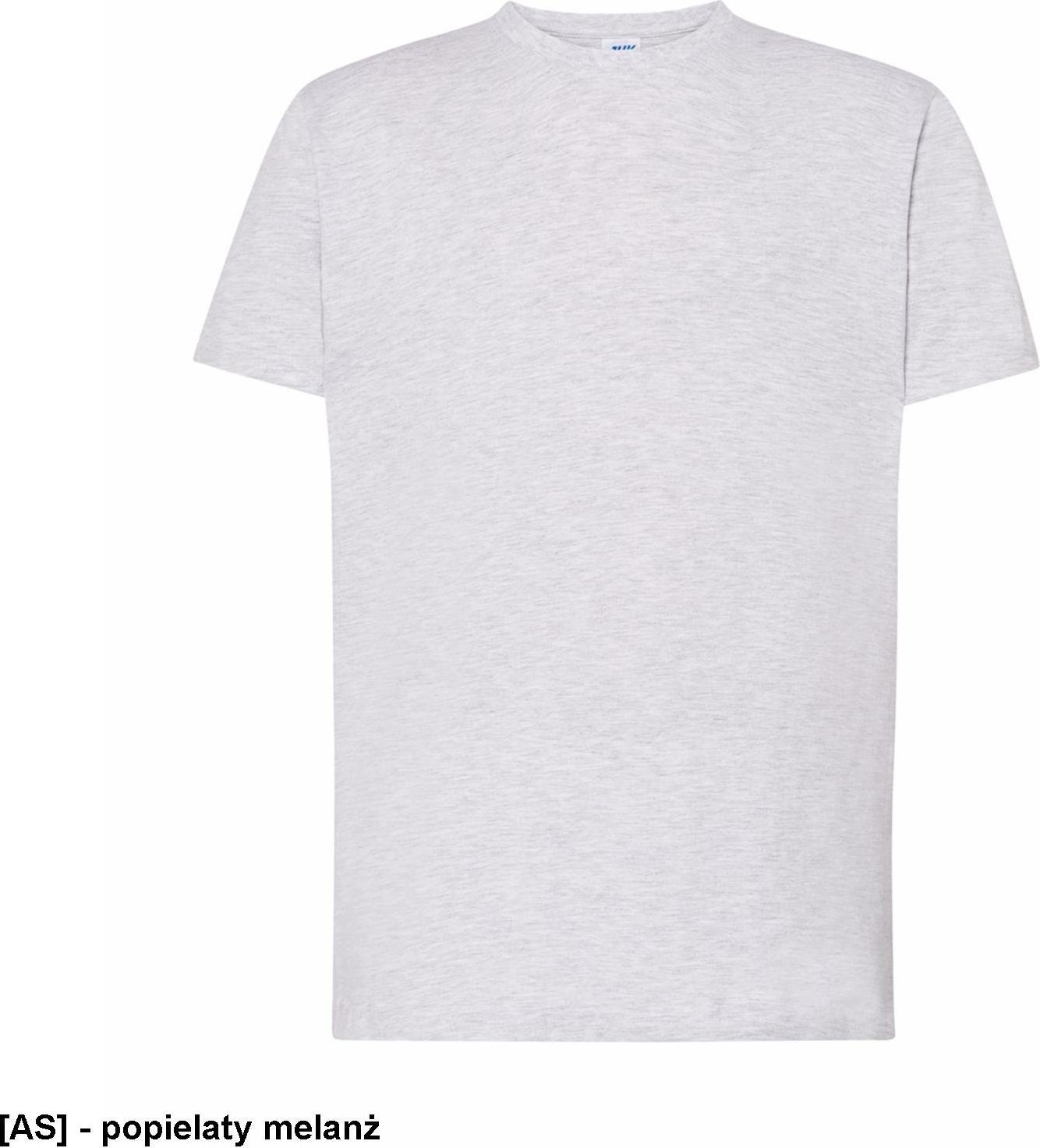 JHK TSRA170 - T-shirt męski z krótkim rękawem - popielaty melanż M