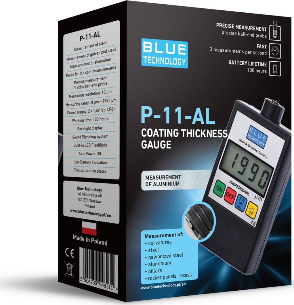 Miernik grubości lakieru P-11-AL