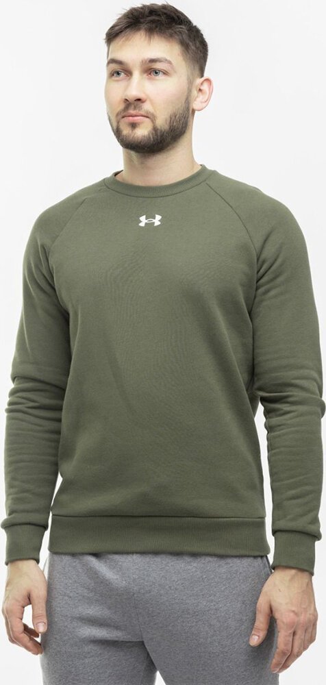 Under Armour Bluza męska Under Armour Rival Fleece Crew khaki 1379755 390 M