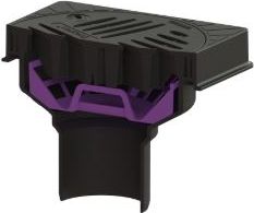 Kessel Wpust podwórzowy Ecoguss DN 100, kwadratowy, Lock+Lift (67110B)