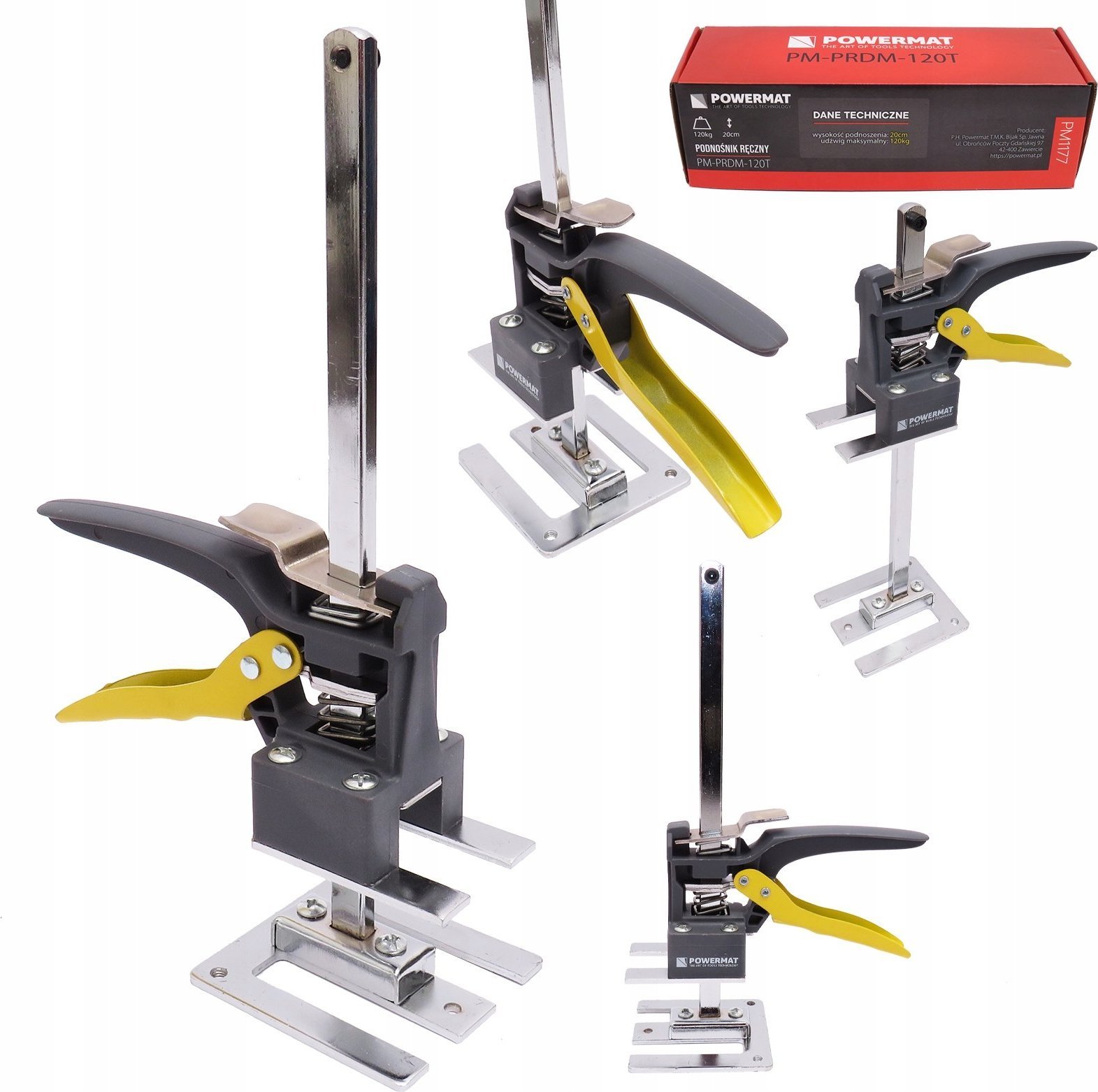 Powermat PODNOŚNIK RĘCZNY DO MEBLI DRZWI PŁYT OKIEN