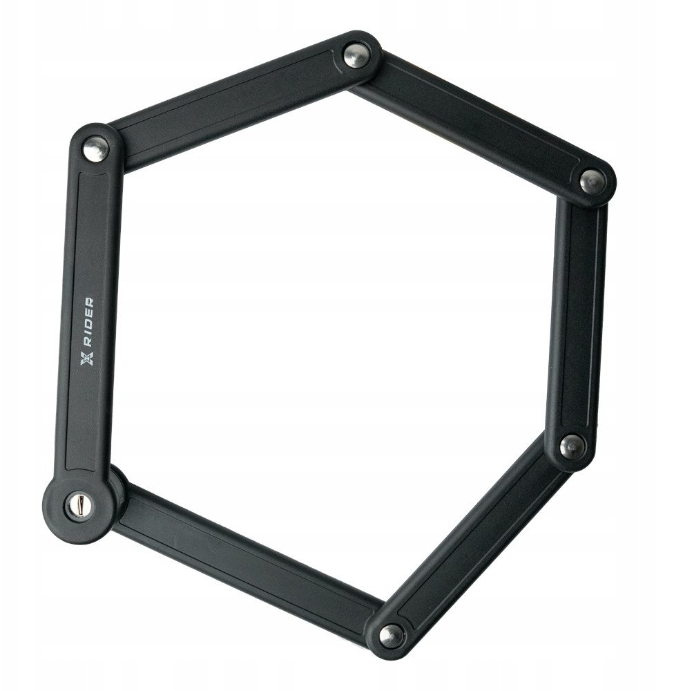 Zapięcie Rowerowe Składane Segmentowe Na Ramę XRIDER STARK Wytrzymałe Na Kluczyk