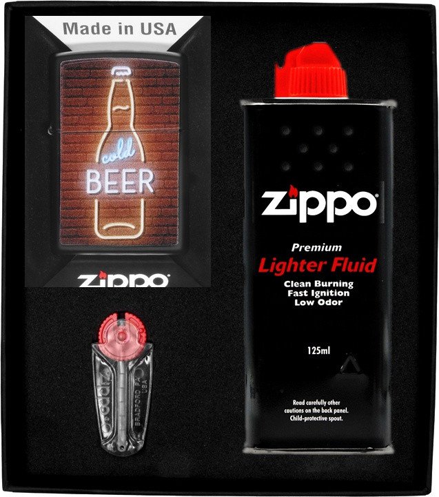 Zestaw ZIPPO Zapalniczka BEER DESIGN Prezentowy No1