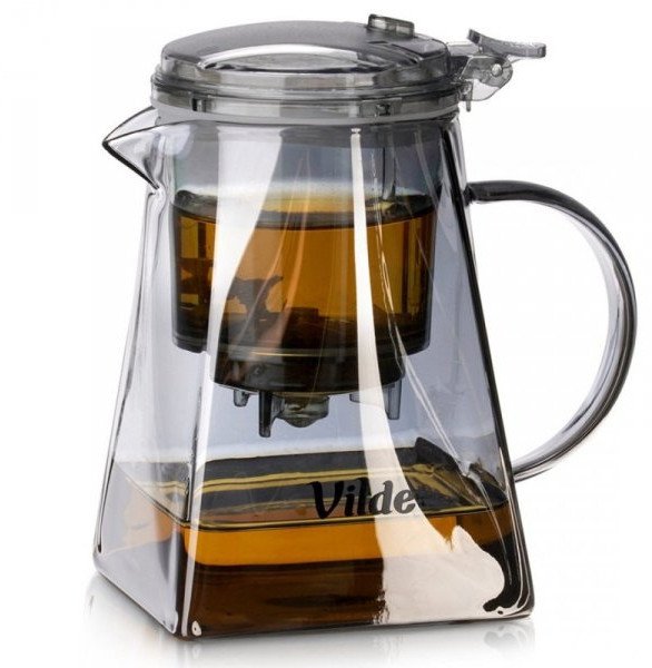 DZBANEK SZKLANY 730ml Z ZAPARZACZEM SPUSTOWYM DO HERBATY ZIÓŁ 259423