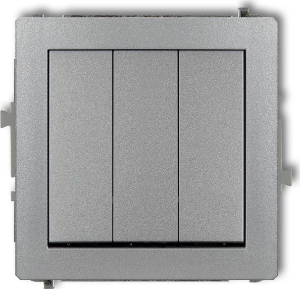 Karlik Łącznik Deco potrójny srebrny metalik (7DWP-7)