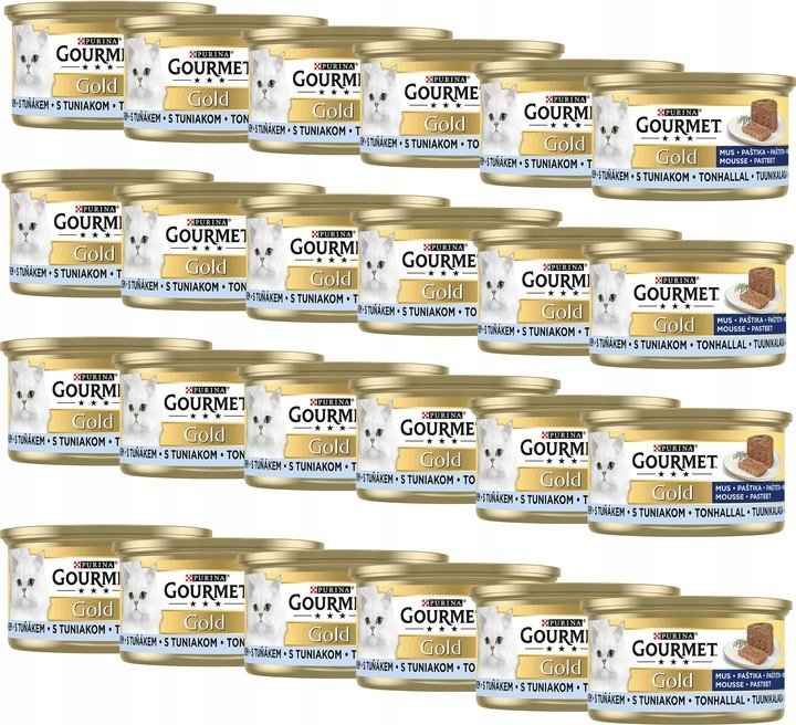 Purina Purina Gourmet Gold Karma dla kotów mus z tuńczykiem 85 g x 24 sztuk