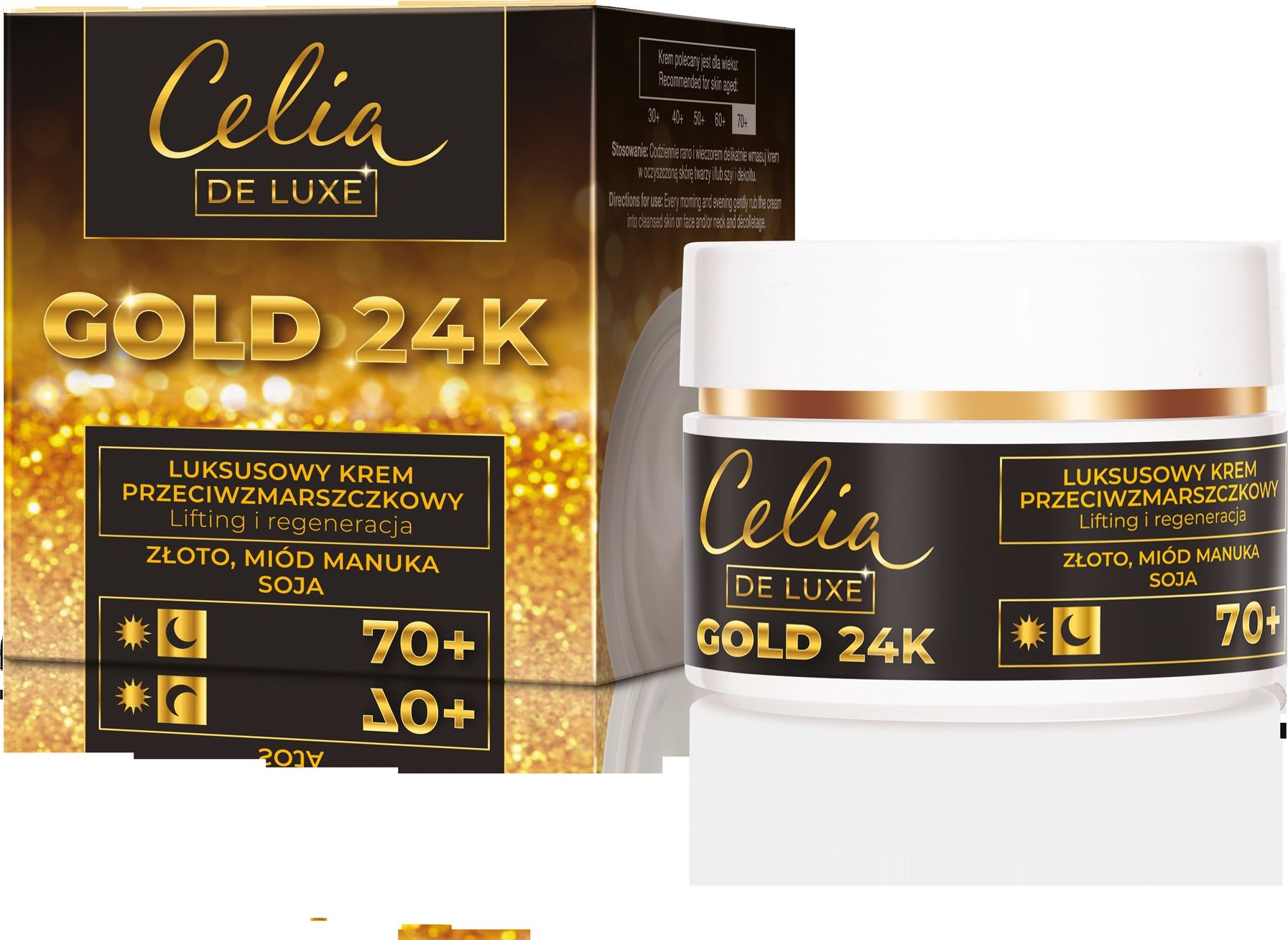 Celia Gold 24K Luksusowy Krem przeciwzmarszczkowy 70+