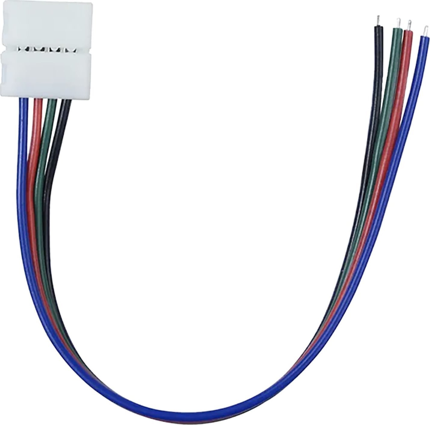 Orno Złączka LED RGB 10mm, jednostronna, z przewodem