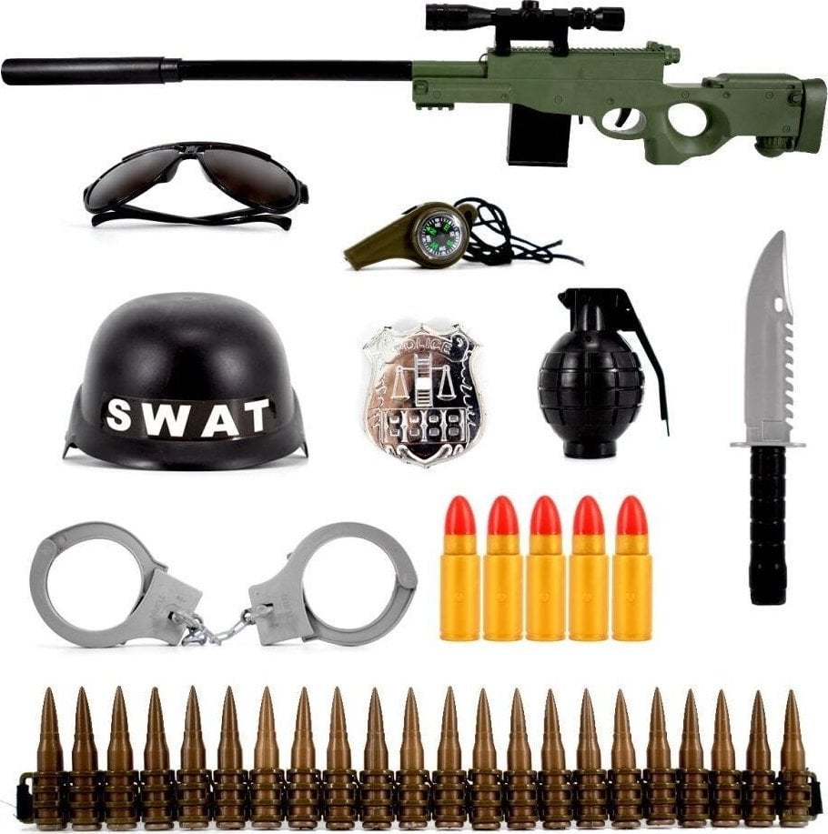 Zestaw militarny w siatce