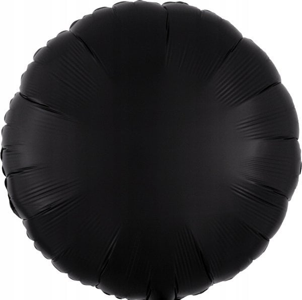 AMSCAN Balon foliowy Lustre Black okr±gły 43cm