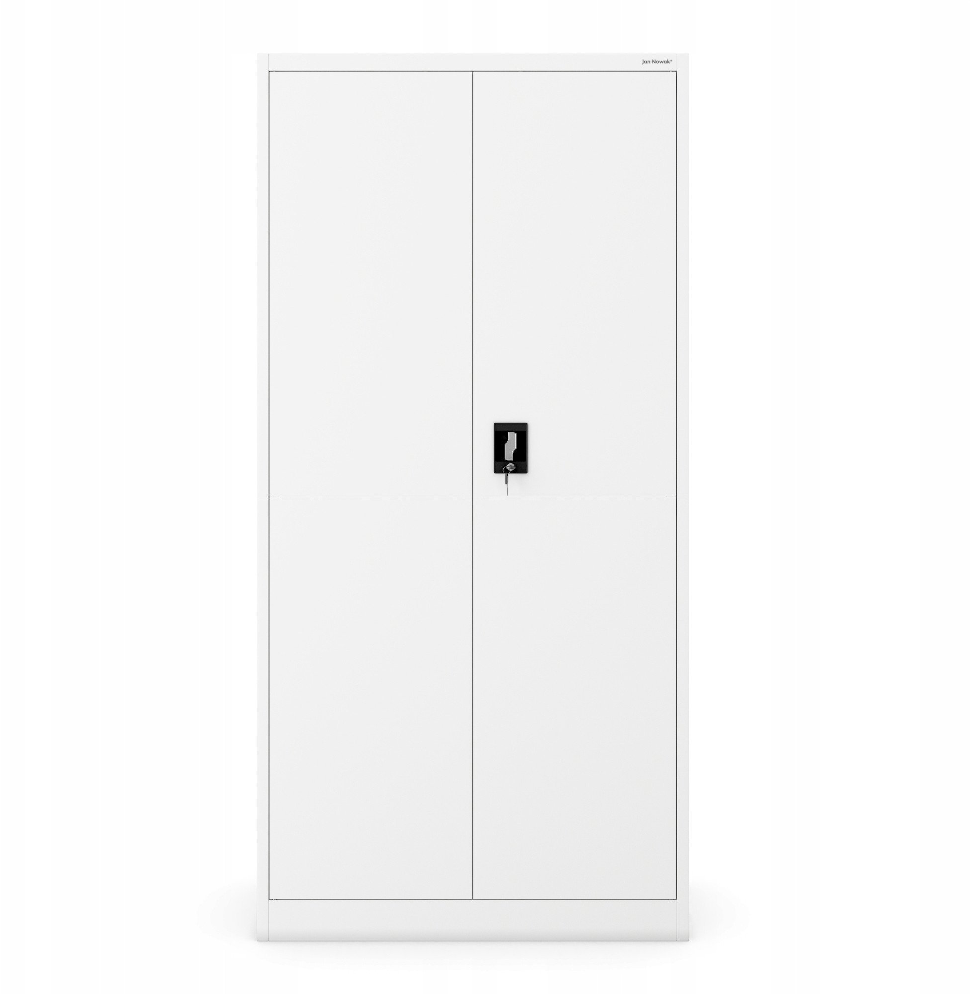 Szafa gospodarcza metalowa DAWID, 900 x 1850 x 400 mm, Smart: biała