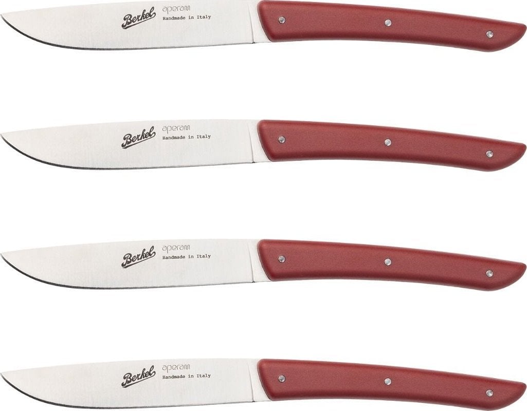 Berkel Berkel steak knife set 4-pcs. Color red