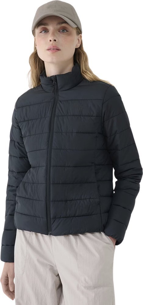 Kurtka damska puchowa 4F F533 czarna 4FWSS25TDJAF533 20S S