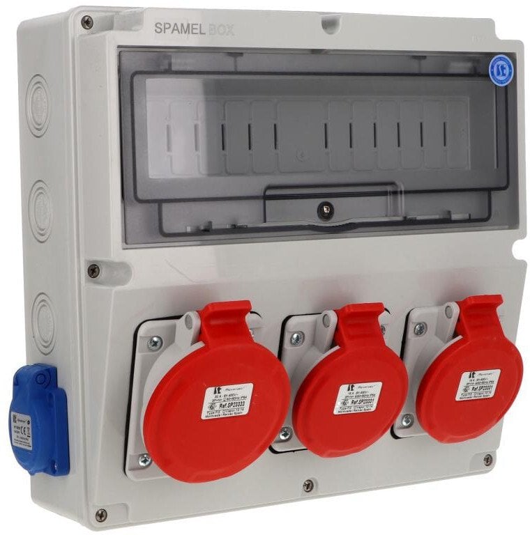 Rozdzielnica 5x32A 2x5x16A 2x3x16A INA=32A IP54 SB-147505-S0060-54