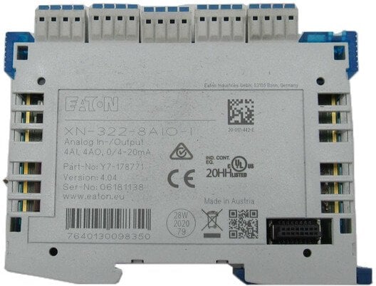 Moduł XN300- 4 we/4 wy analogowe 0/4..20mA DC XN-322-8AIO-I 178771