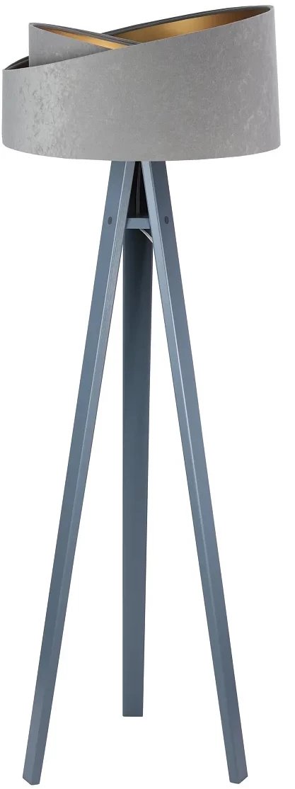 Lampa stojąca GEMSTONE szara/złota BPS KONCEPT