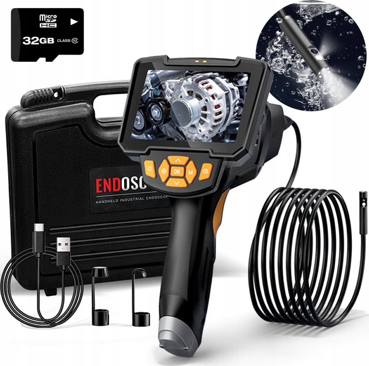 KAMERA ENDOSKOPOWA INSPEKCYJNA EKRAN DUO 32GB 5m