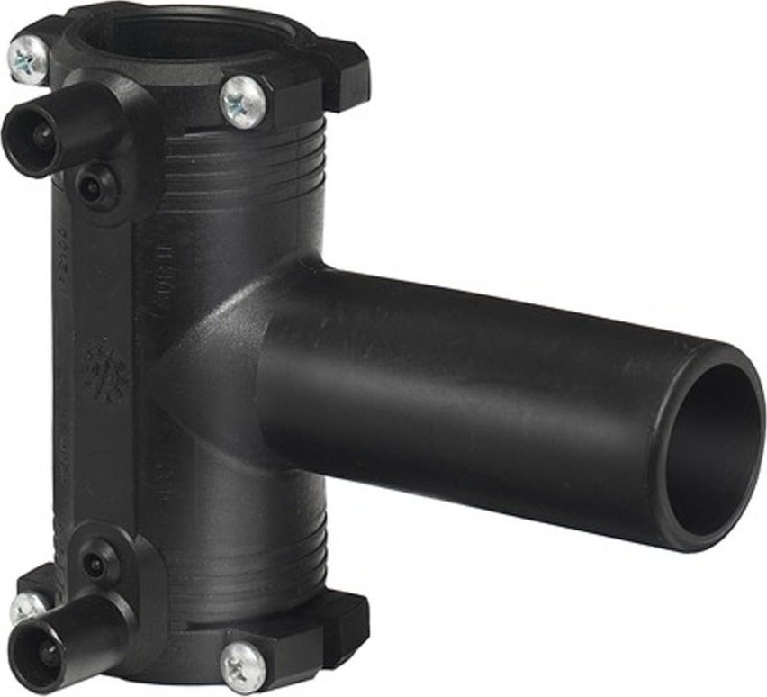 Georg Fischer Trójnik elektrooporowy 90ST. DN50 PE100, SDR11, PN10 gaz/PN16 woda