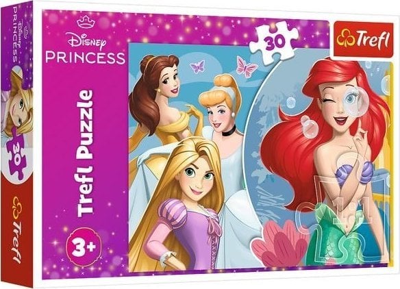 Trefl Puzzle 30 elementów Piękny dzień księżniczek Disney Princess