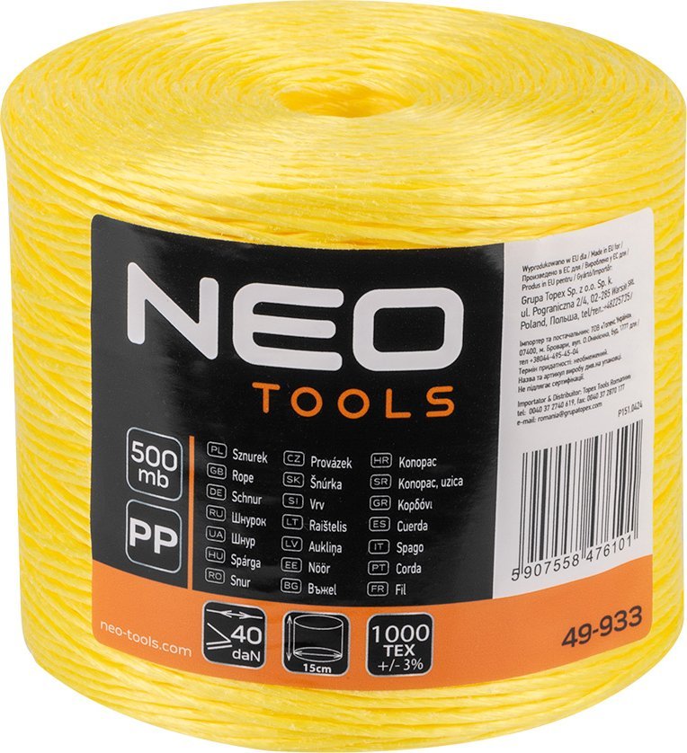 Neo Sznurek polipropylenowy 500 m