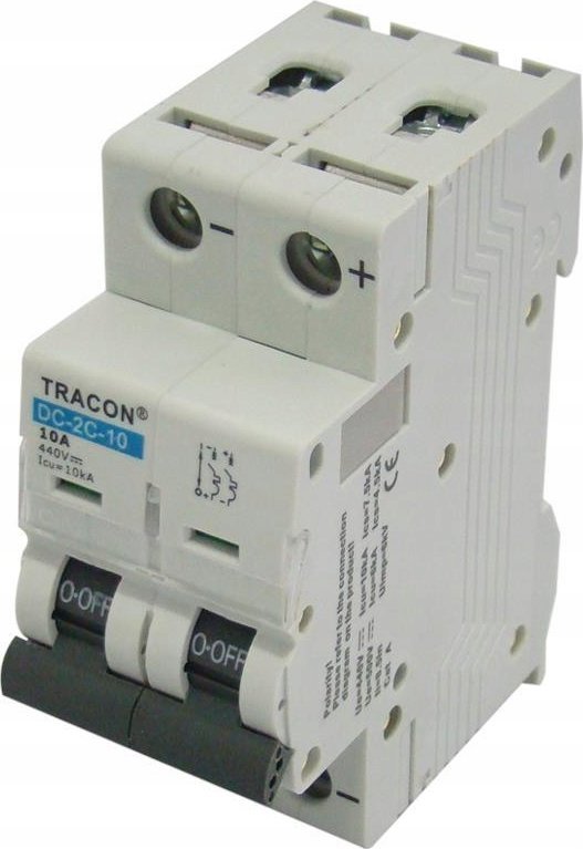 Tracon Electric Wyłącznik nadprądowy fotowoltaiczny 2P C32 DC Tracon