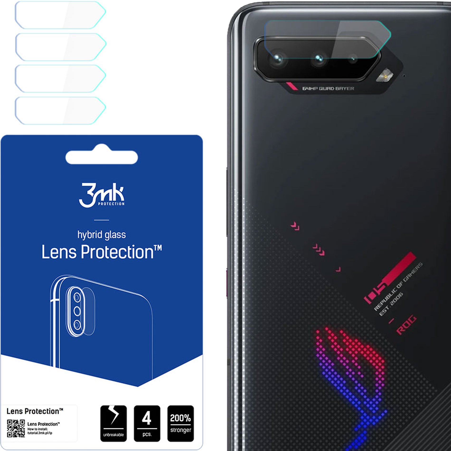 ASUS ROG PHONE 5 5G - 3MK LENS PROTECTION