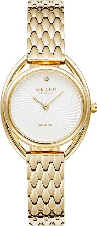 Zegarek OBAKU Zegarek damski Obaku Denmark V286LXGISG złoty