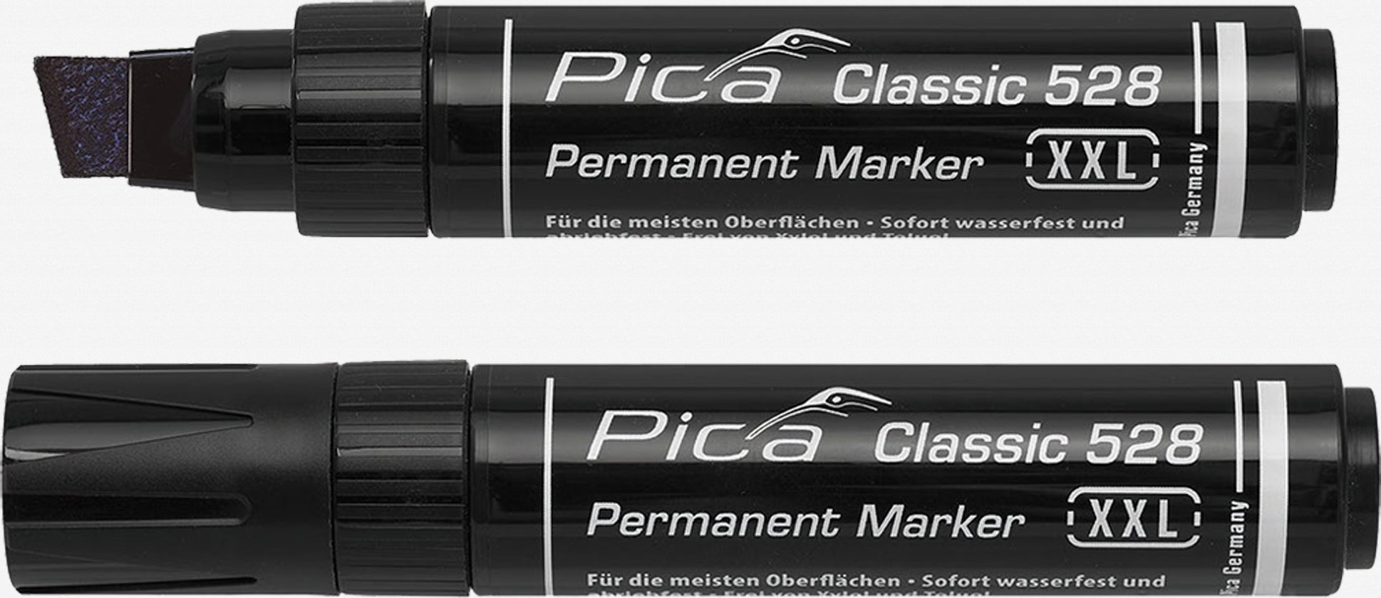 Pica-Marker Pica Permanentmarker 4-12mm, Wedge Tip, black Retail Pack.