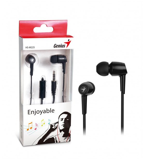 GENIUS słuchawki s mikrofonem HS-M225, czarny