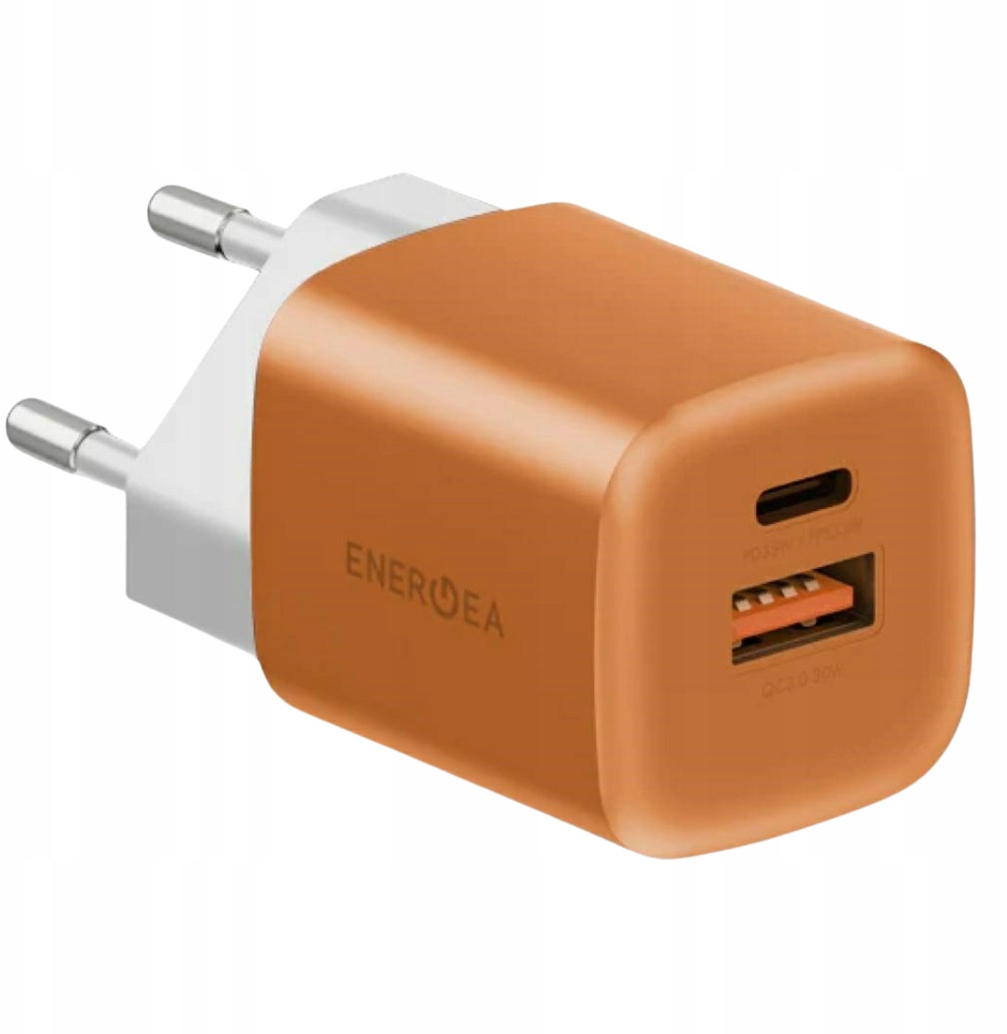 Ładowarka Energea Ładowarka sieciowa Ampcharge GaN35 USB-C/USB-A PD/PPS/QC3.0 35W pomarańczowy