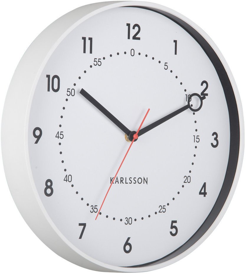 Karlsson Zegar KA6038WH biały 31,5 cm Fresco .