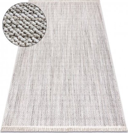 Dywany Łuszczów Dywan NANO FH93A Melanż, pętelkowy, płasko tkany szary, 240x330 cm