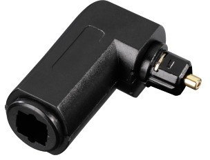 Avinity Audio Optical Fibre ODT Toslink 90 degrees apzeltiti kontakti melna - Adapteris 00127091 (4047443254566)