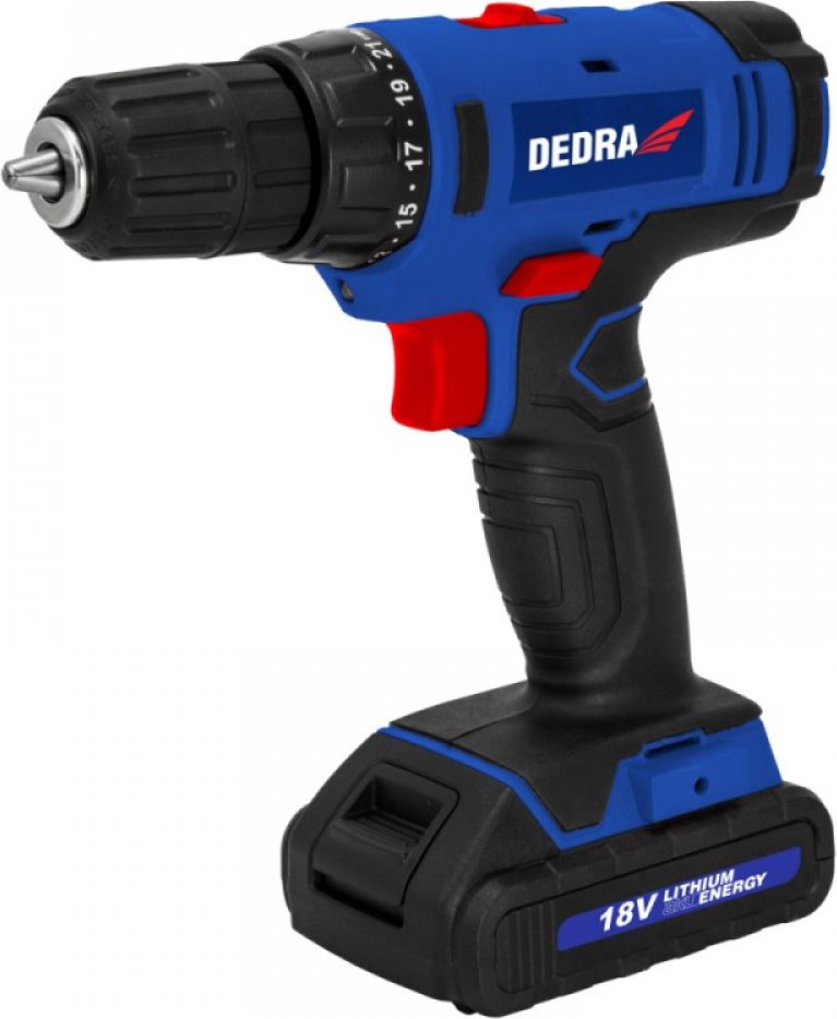 Wiertarko-wkrętarka Dedra DED7880 18 V 1 x akumulator 1.5 Ah