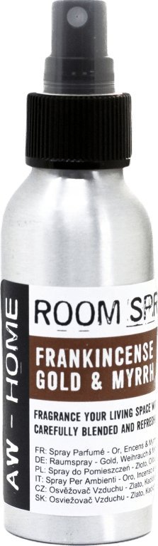 Sattva Spray do pokoju - Złoto, Kadzidło i Mirra