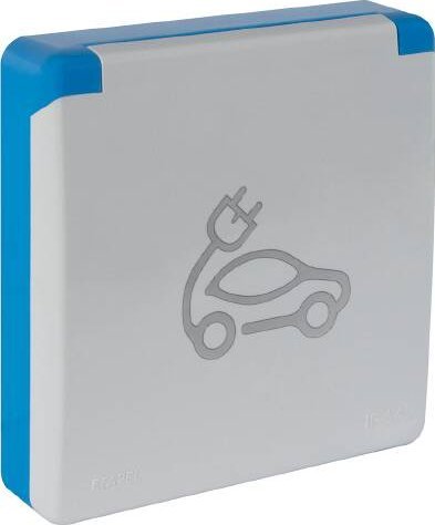 Efapel Gniazdo do ładowania pojazdów elektrycznych podtynkowe 16A 230V IP65 szare (81112)