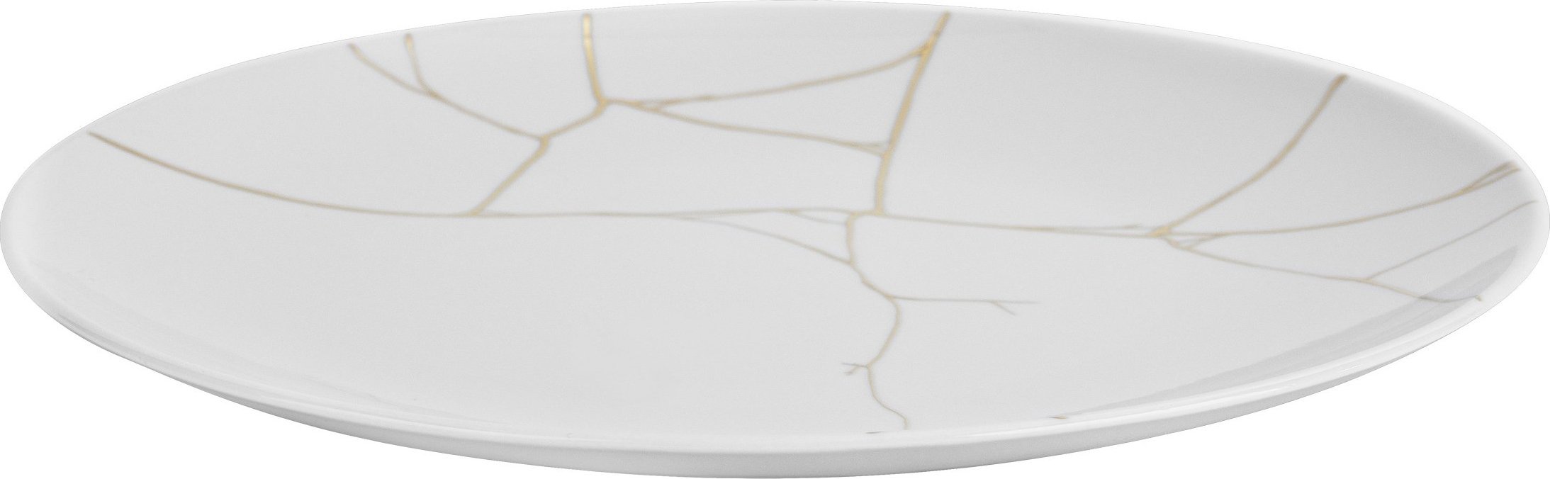 Karolina Talerz płytki obiadowy 28cm Tektonika biała