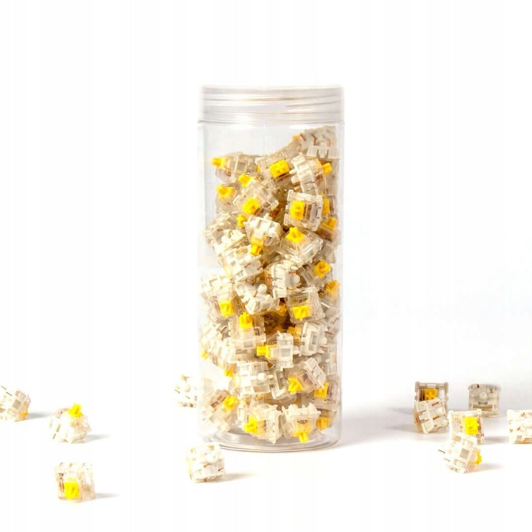 Gateron Silent Yellow Switch-Set(gelb/transparent, 110 Stück)