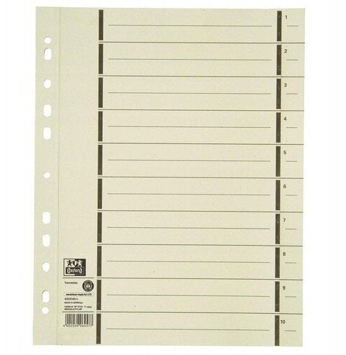 Oxford Arkusz A4 z perforacją z tektury kraftowej 100Stk