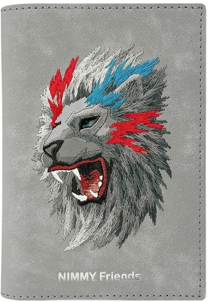 Etui na paszport Nimmy portfel Raptor Lion szary