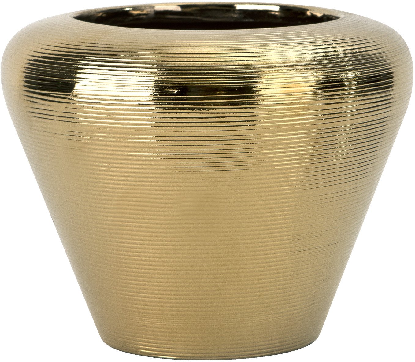 Wazon ceramiczny 16 cm w kolorze złota 441562