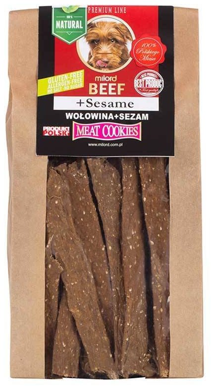 Milord Ciastka dla psa z wołowina i sezamem 80 g