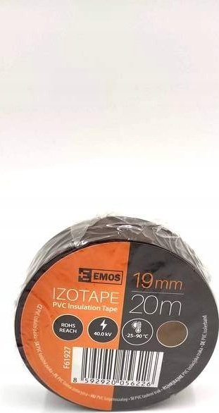 Emos TAŚMA IZOLACYJNA PVC 19mm / 20M BRĄZ