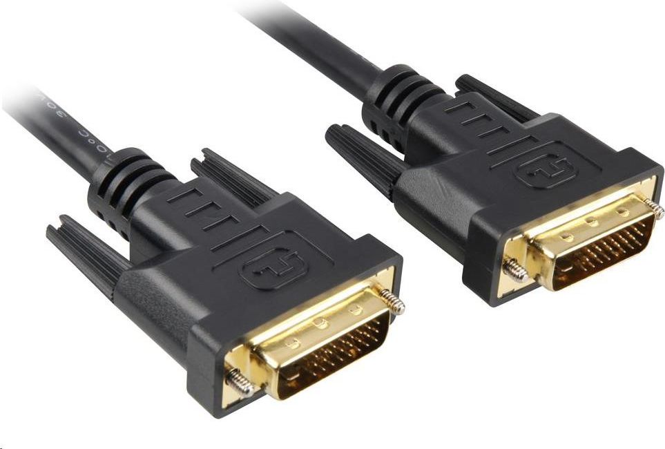 Kabel PremiumCord DVI-D - DVI-D 1.8m czarny (kpdvi2-2)