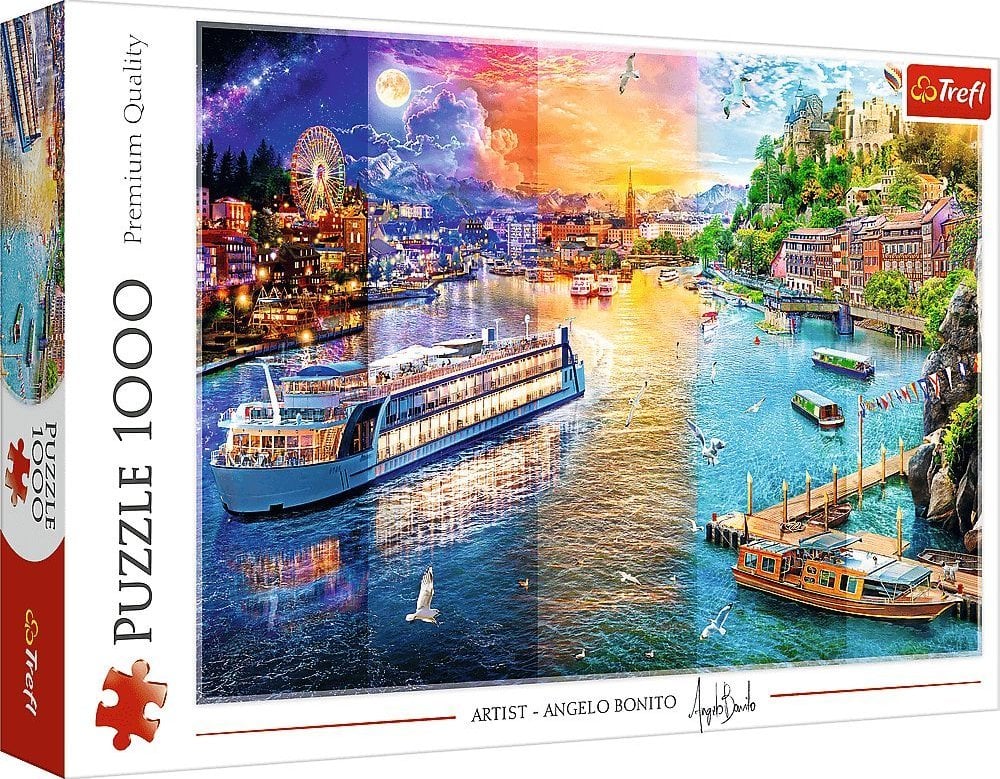 Trefl PUZZLE 1000EL TREFL REJS PO EUROPIE PUD6