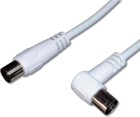 Kabel PremiumCord Antenowy 2m biały (ktmf02U)