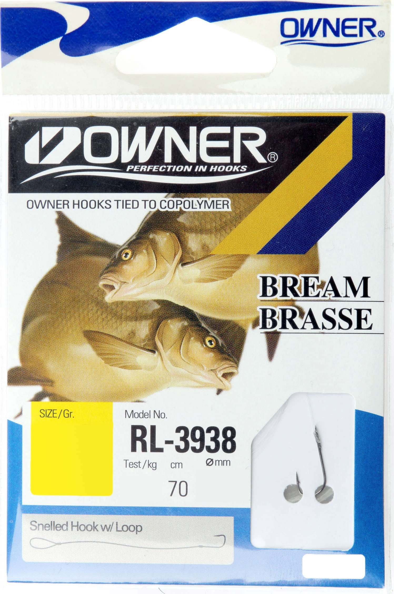 Owner Haczyki Owner Chika ciemnostalowy nr 14,12 z przyponem 0,12 mm